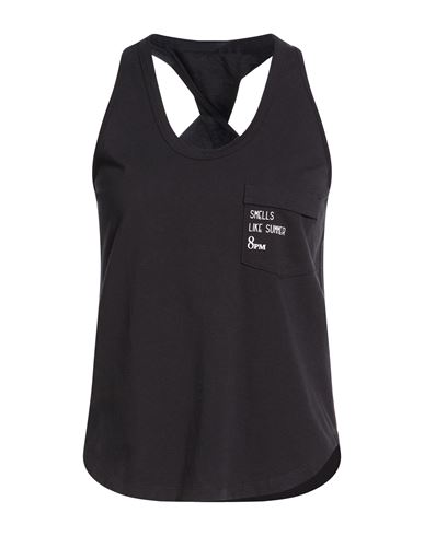 8pm Woman Tank Top Black Size Xxs Cotton