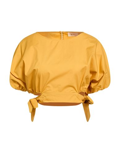 Vicolo Woman Top Marigold Size S Cotton In Yellow