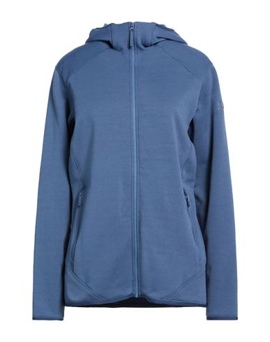 Arc'teryx Woman Sweatshirt Slate Blue Size L Polyester, Nylon, Elastane