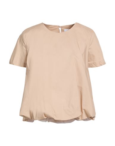 Soallure Woman Top Sand Size 4 Cotton In Neutral
