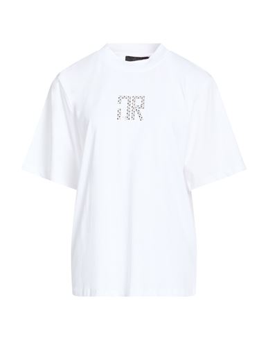 John Richmond Woman T-shirt White Size Xl Cotton