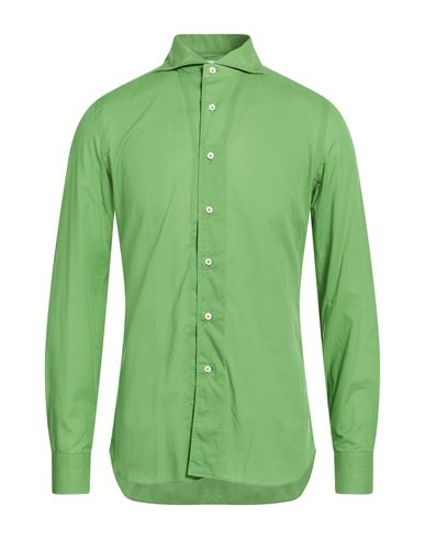 Truzzi Man Shirt Green Size 15 Cotton