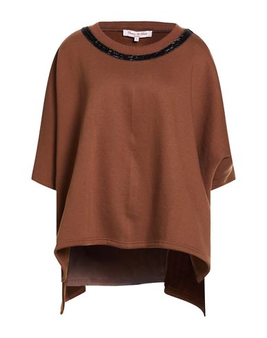 Connor & Blake Woman Sweatshirt Brown Size M Cotton
