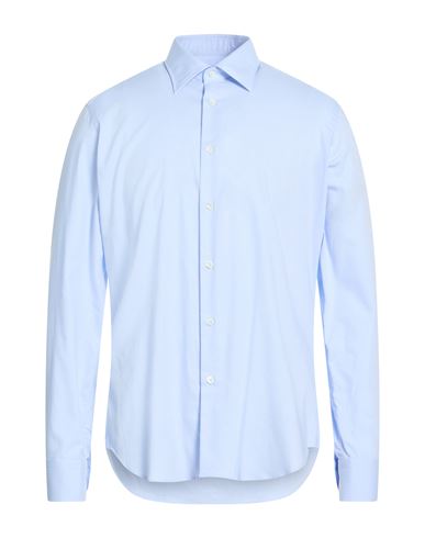 Agho Man Shirt Sky Blue Size 16 Cotton