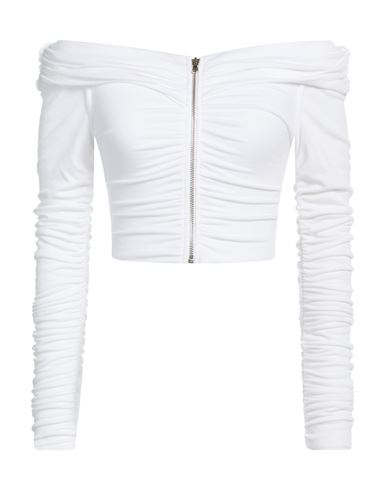 Sami Miro Vintage Woman Top White Size L Tencel, Elastane