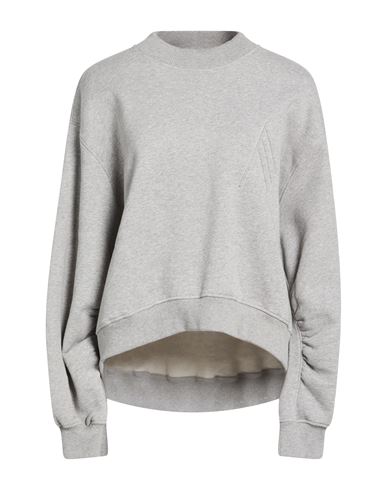 Attico The  Woman Sweatshirt Light Grey Size 10 Cotton, Elastane In Gray