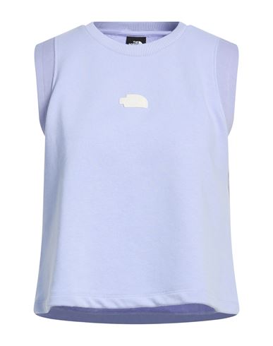 The North Face Woman Sweatshirt Lilac Size L Cotton, Polyester In Purple