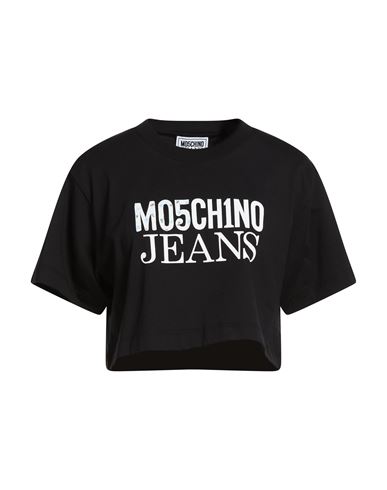 Moschino Jeans Woman T-shirt Black Size S Cotton In Black