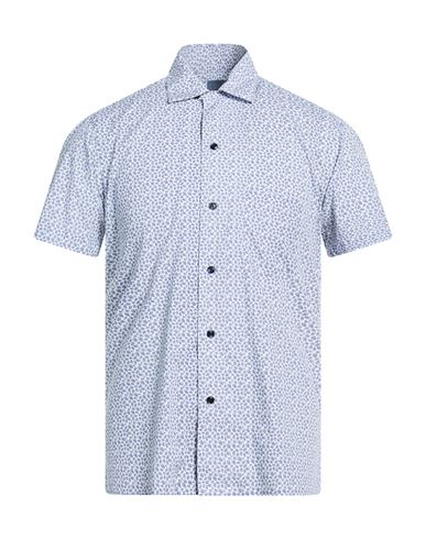 Dandylife By Barba Napoli Man Shirt Blue Size 17 ½ Cotton