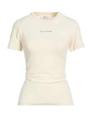 Daily Paper Woman T-shirt Ivory Size S Cotton, Elastane In Neutral