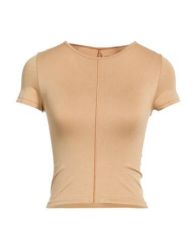 Good American Woman T-shirt Camel Size 00 Polyamide, Elastane In Multi