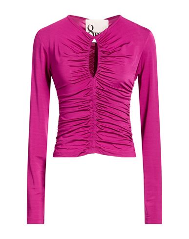 8pm Woman Top Mauve Size M Viscose, Elastane In Purple
