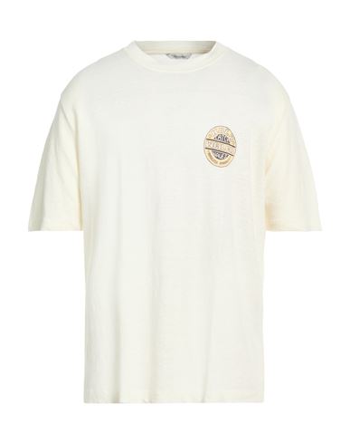 Holzweiler Man T-shirt Ivory Size L Linen In White