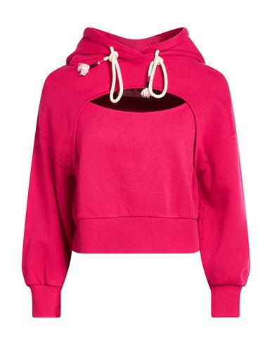 8pm Woman Sweatshirt Magenta Size Xxs Cotton, Elastane In Red