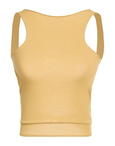 Gimaguas Woman Top Beige Size M Viscose, Polyester In Neutral