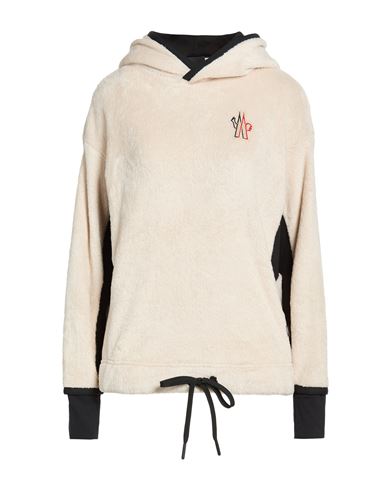Moncler Grenoble Woman Sweatshirt Beige Size M Polyester, Elastane In Neutral