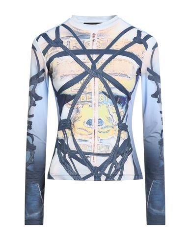 Y/project Woman T-shirt Sky Blue Size S Cotton