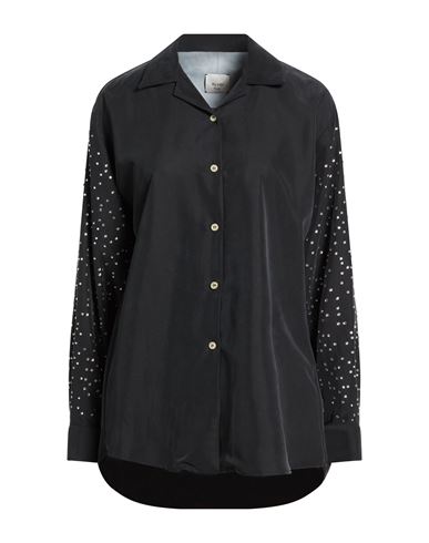 Alysi Woman Shirt Black Size 6 Modal, Polyester