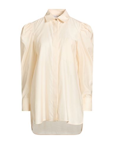 Max Mara Woman Shirt Beige Size 10 Cotton In Sand