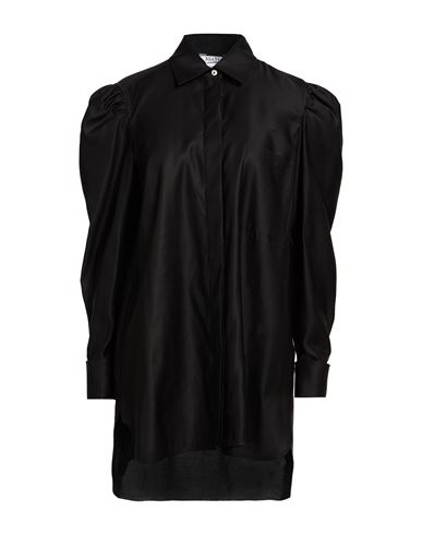 Max Mara Woman Shirt Black Size 10 Cotton