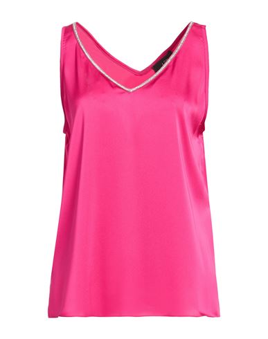 Joseph Ribkoff Signature Woman Top Fuchsia Size 14 Polyester In Pink