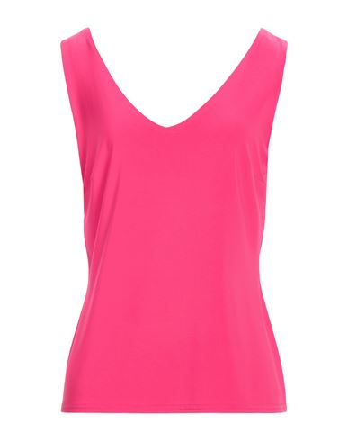 Joseph Ribkoff Woman Top Fuchsia Size 14 Polyester, Elastane In Pink
