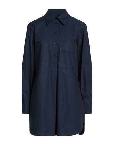 Modes Garments Woman Shirt Navy Size Xl Cotton In Blue