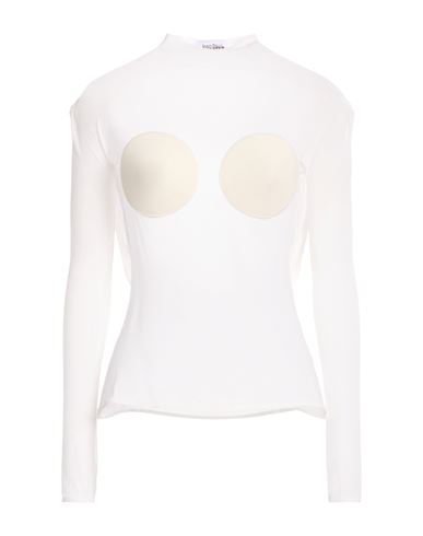 Jean Paul Gaultier Woman Top White Size Xs Viscose, Elastane
