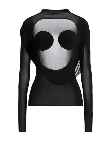 Jean Paul Gaultier Woman Top Black Size S Viscose, Elastane
