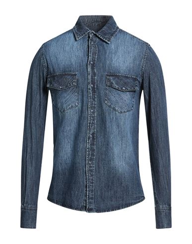 En Avance Man Denim Shirt Blue Size M Cotton