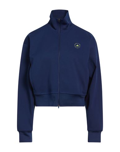 Adidas By Stella Mccartney Woman Sweatshirt Navy Size S Recycled Polyester In Blue