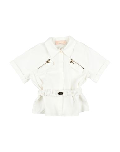 Elisabetta Franchi Babies'  La Mia Bambina Toddler Girl Shirt Off White Size 4 Cotton