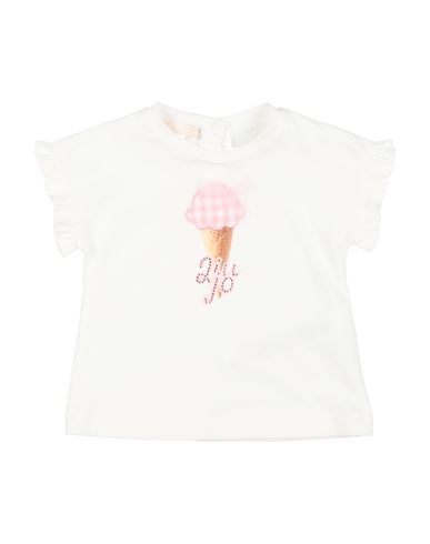 Liu •jo Babies'  Newborn Girl T-shirt White Size 3 Cotton, Elastane