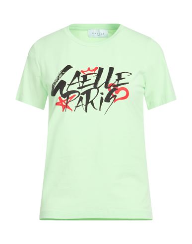 Gaelle Paris Gaëlle Paris Woman T-shirt Light Green Size L Cotton, Elastane
