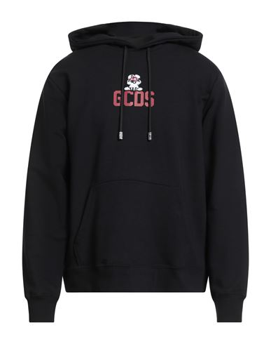 Gcds Man Sweatshirt Black Size L Cotton