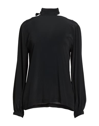 Ottod'ame Woman Top Black Size 8 Acetate, Silk