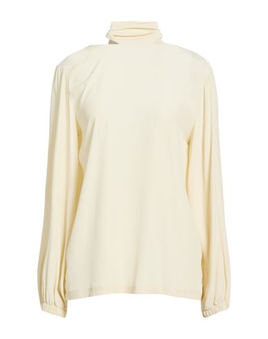Ottod'ame Woman Top Ivory Size 4 Acetate, Silk In Neutral
