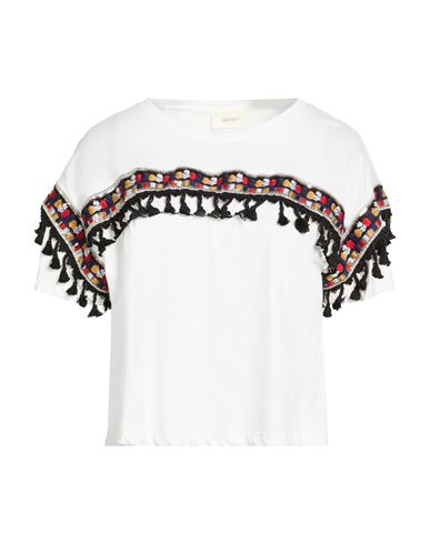 Vicolo Woman T-shirt White Size Onesize Cotton