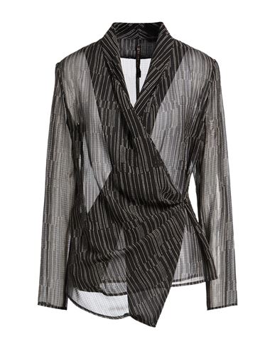 Manila Grace Woman Top Black Size 8 Polyester In Black