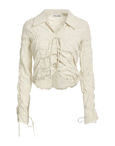 Low Classic Woman Shirt Ivory Size M Cotton In Blue