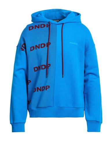Dondup Man Sweatshirt Azure Size L Cotton, Wool, Acrylic In Blue