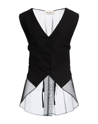 Blugirl Woman Tailored Vest Black Size 6 Pla - Polylactic Acid In Black