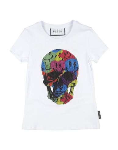 Philipp Plein Babies'  Toddler Girl T-shirt White Size 6 Cotton, Glass