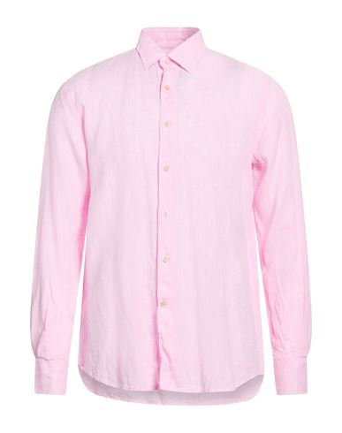 Glanshirt By Slowear Man Shirt Pink Size 16 Linen