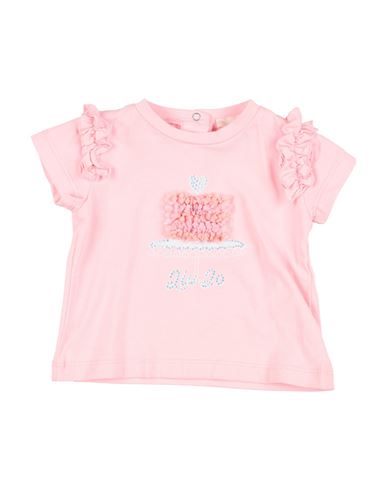 Liu •jo Babies'  Newborn Girl T-shirt Pink Size 3 Cotton, Elastane