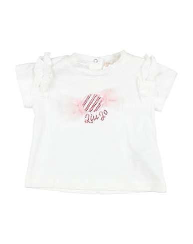 Liu •jo Babies'  Newborn Girl T-shirt White Size 3 Cotton, Elastane