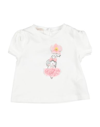 Liu •jo Babies'  Newborn Girl T-shirt White Size 3 Cotton, Elastane