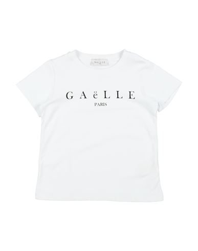 Gaelle Paris Babies' Gaëlle Paris Toddler Girl T-shirt White Size 4 Cotton, Elastane