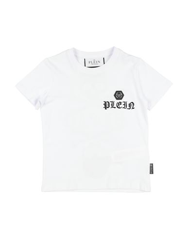 Philipp Plein Babies'  Toddler Boy T-shirt White Size 6 Cotton, Glass