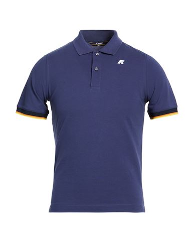 K-way Man Polo Shirt Midnight Blue Size S Cotton, Elastane